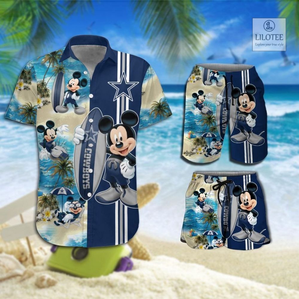 BEST Dallas Cowboys Mickey Mouse Hawaiian Shirt, Shorts 8
