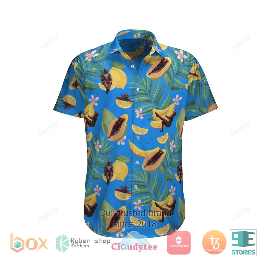 BEST Dead Pool papaya banana fruit Hawaii Shirt 1