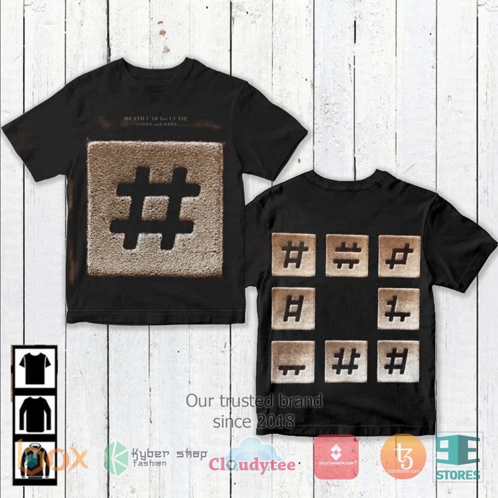 HOT Death Cab for Cutie Codes and Keys T-Shirt 3