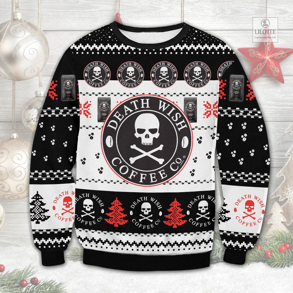 BEST Death Wish Coffee Christmas Sweater and Sweatshirt 3
