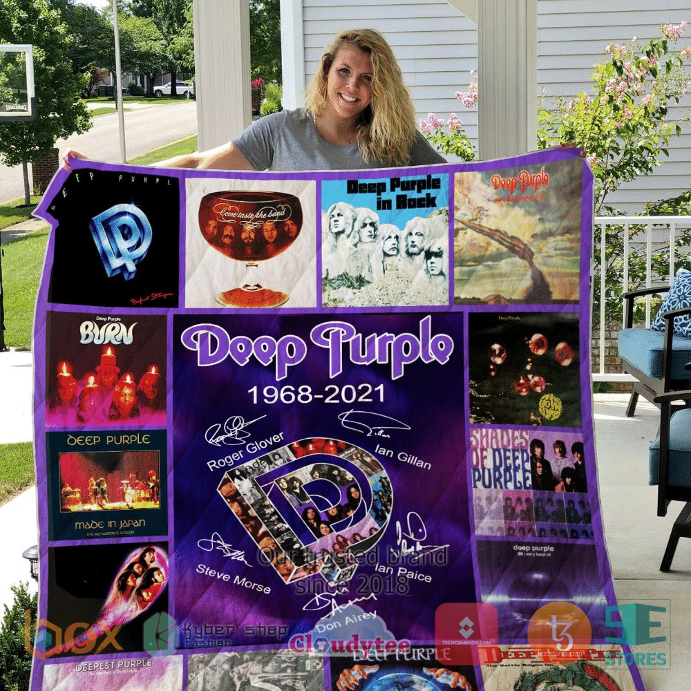 BEST Deep Purple 1968 2021 Member Sign Album Quilt 1
