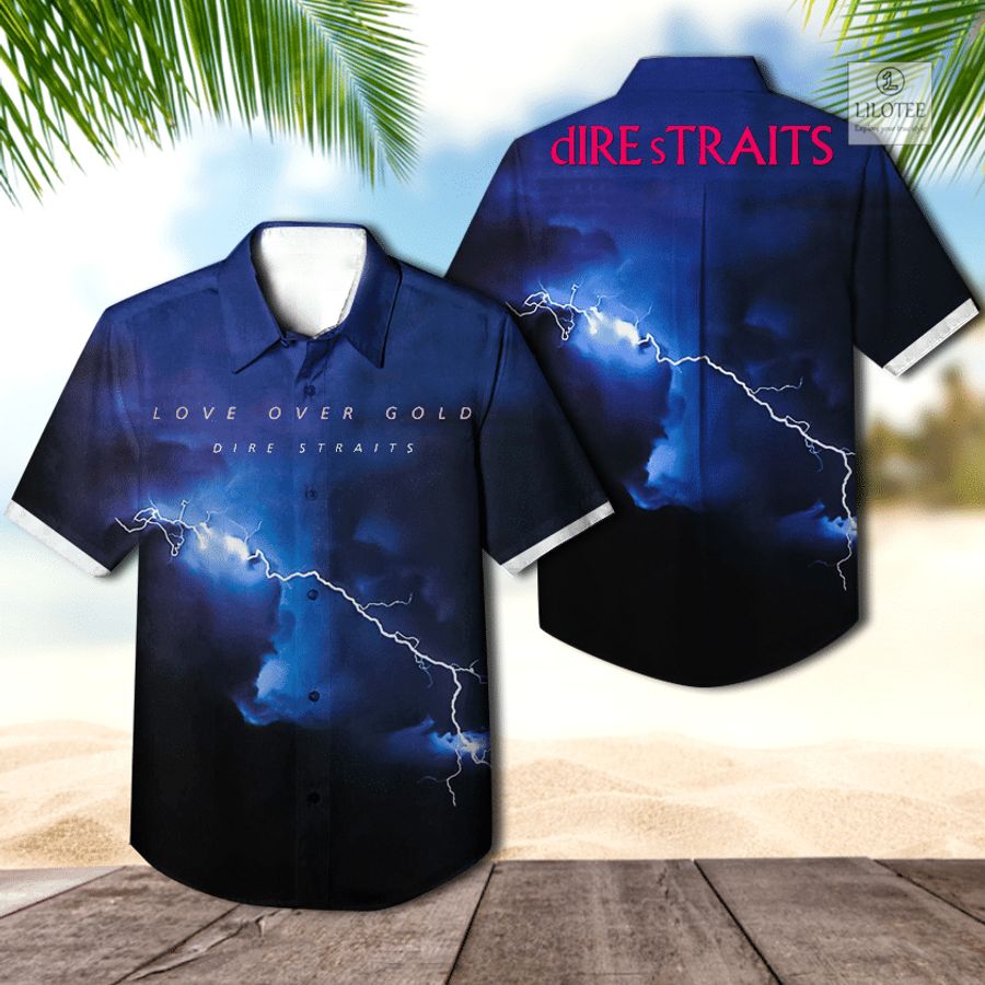 BEST Dire Straits Love Over Gold Album Hawaiian Shirt 2