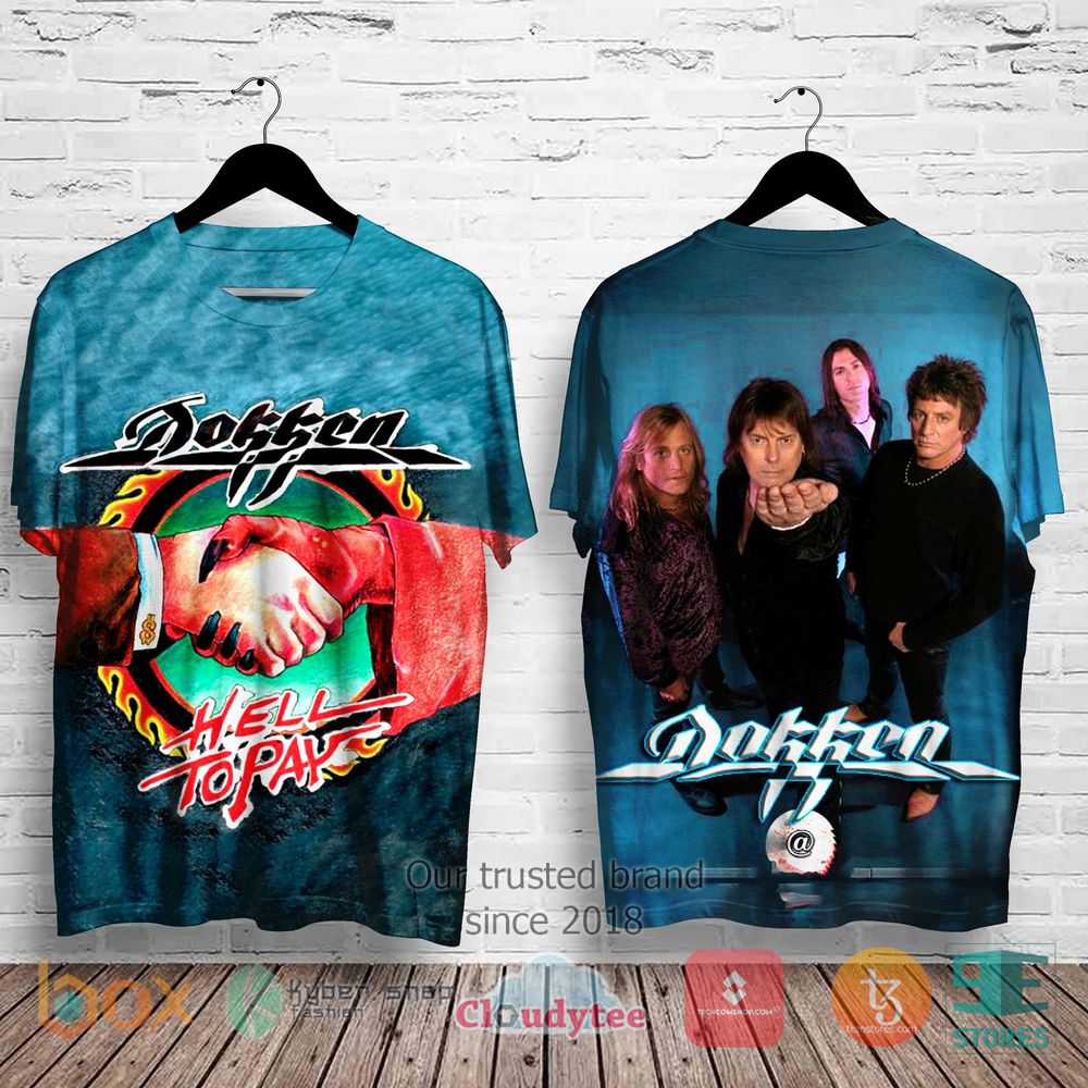 HOT Dokken Hell to Pay Album 3D Shirt 2