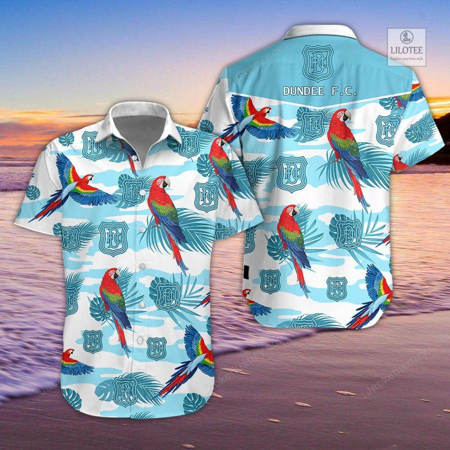 BEST Dundee Football Club Parrot Hawaiian Shirt, Shorts 5