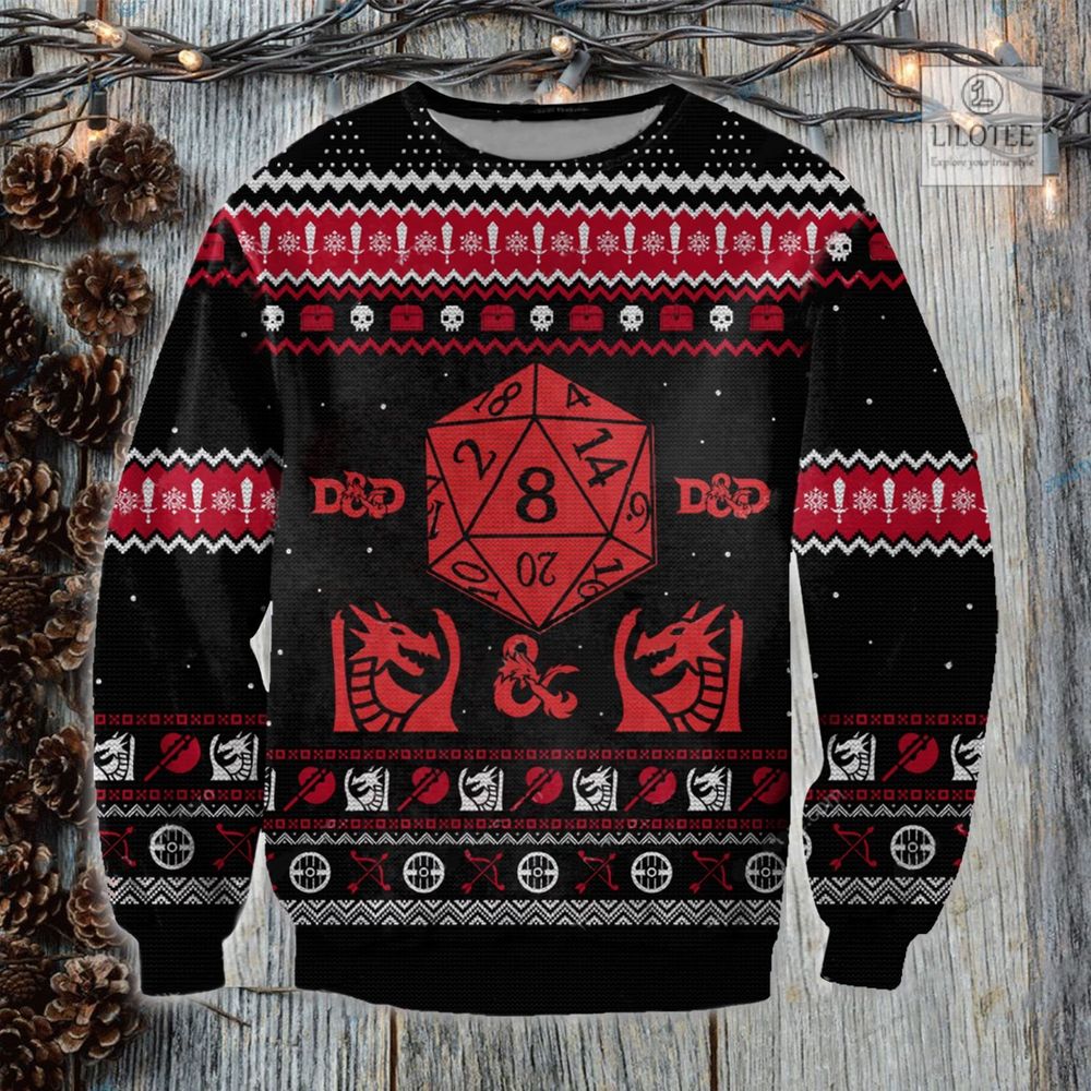 BEST Dungeons and Dragons 3D sweater, sweatshirt 2
