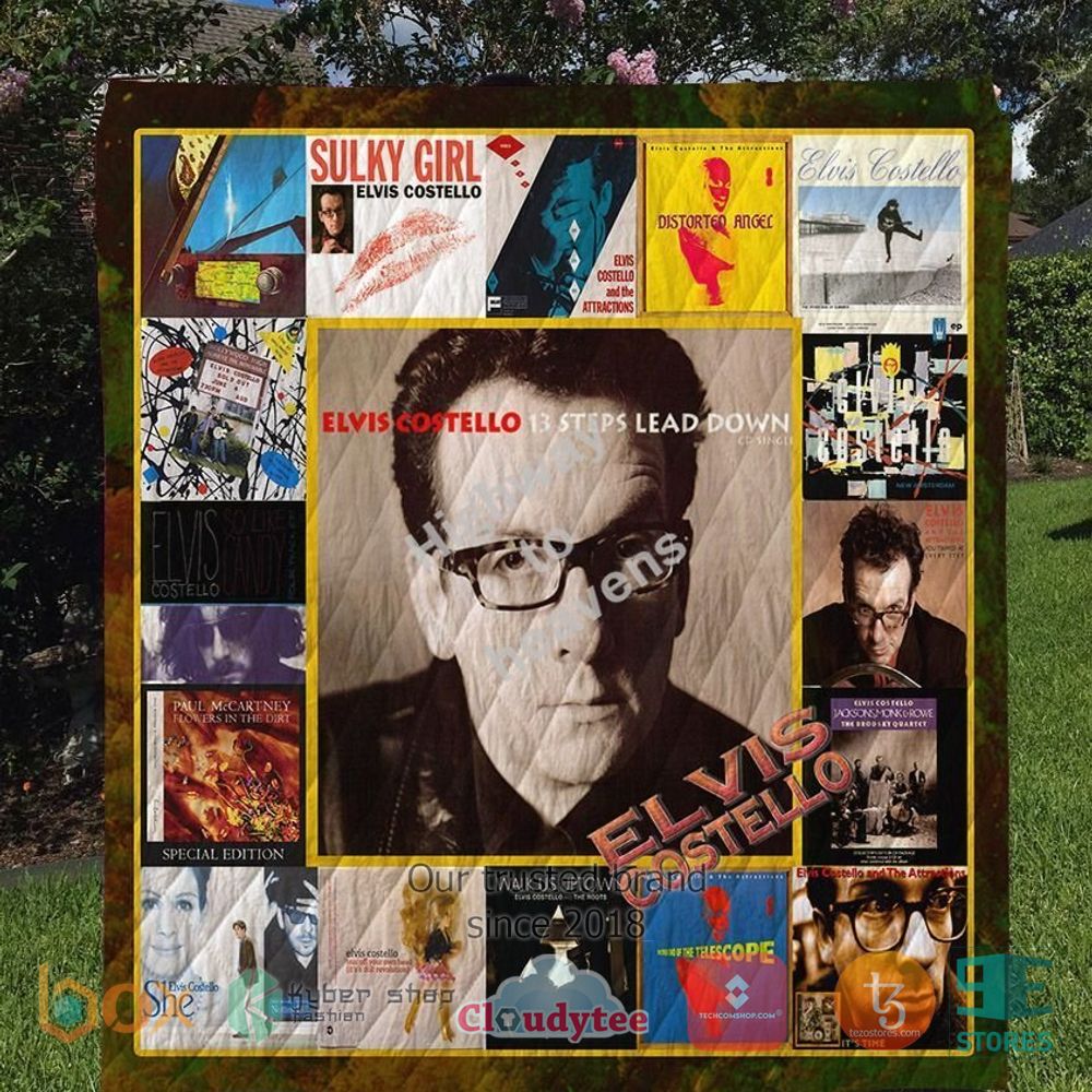 BEST Elvis Costello Almost Blue Album Quilt 3