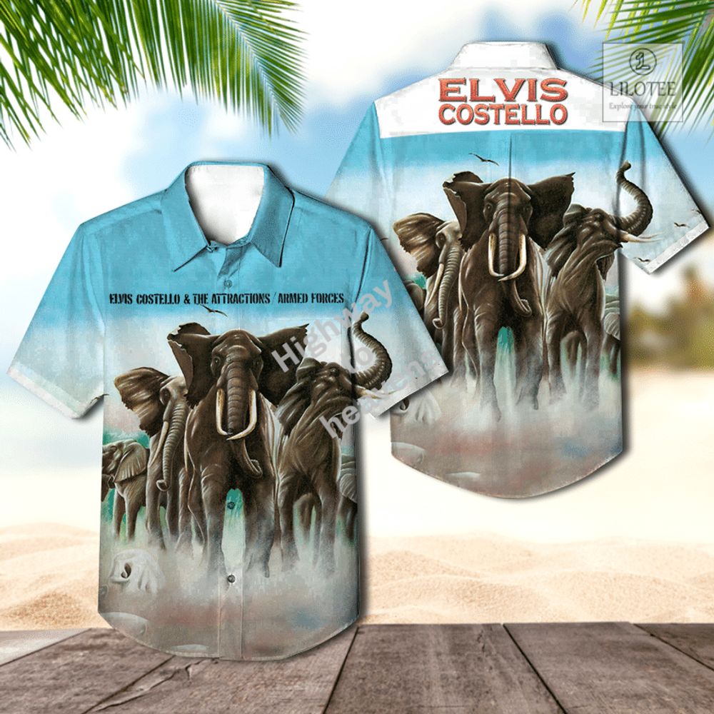 BEST Elvis Costello Armed Forces Casual Hawaiian Shirt 3