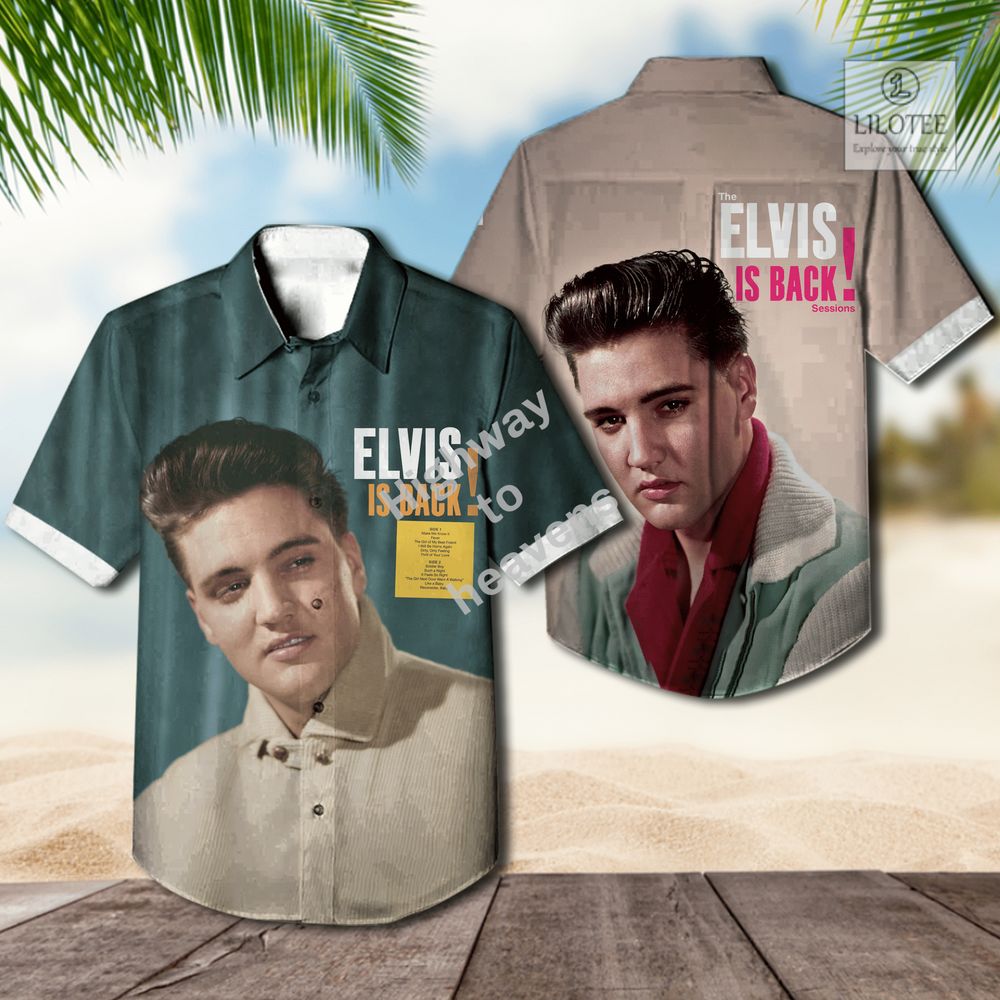 BEST Elvis Presley Elvis Is Back Casual Hawaiian Shirt 2