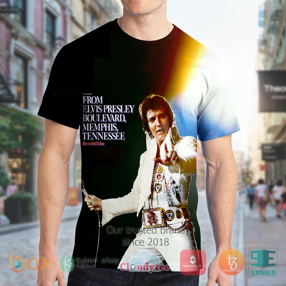 HOT Elvis Recorded Live on Stage in Memphis Album 3D Shirt 5