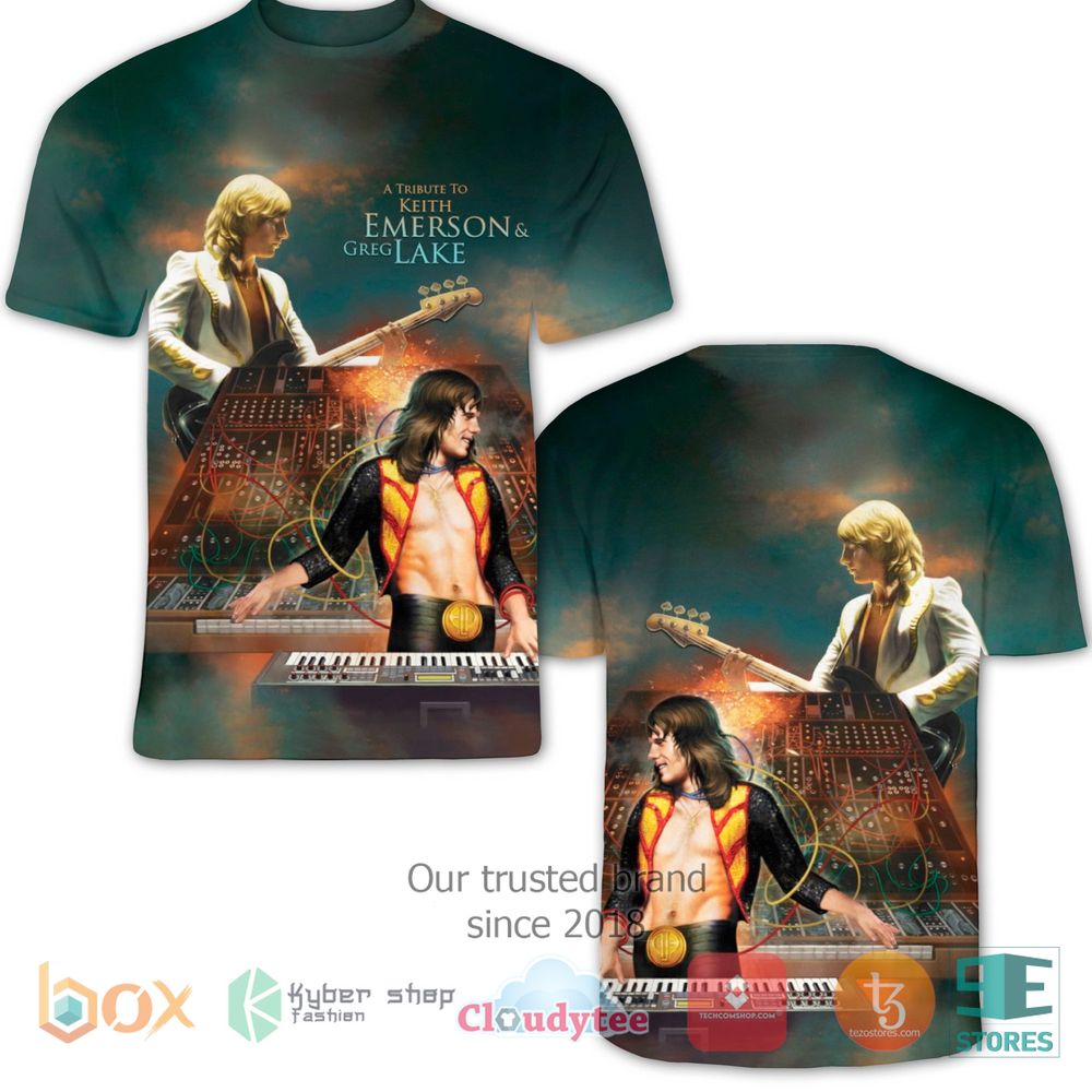 HOT Emerson, Lake & Palmer A Tribute to Keith 3D T-Shirt 3