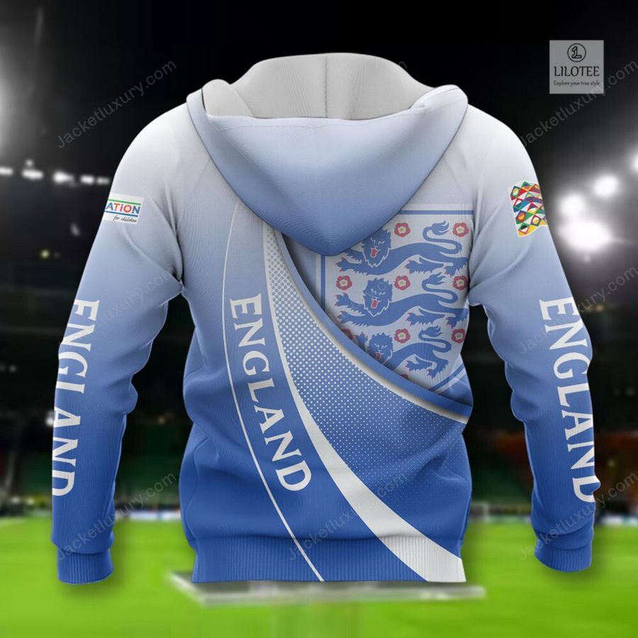 England national football team Blue 3D Hoodie, Shirt 28