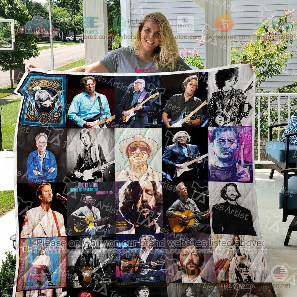 NEW Eric Clapton Playing Guitar Quilt 4