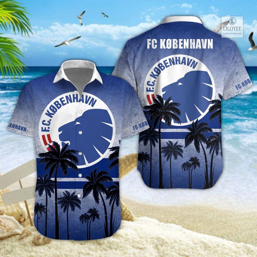 BEST F.C. Kobenhavn Blue Hawaiian Shirt, Short 5