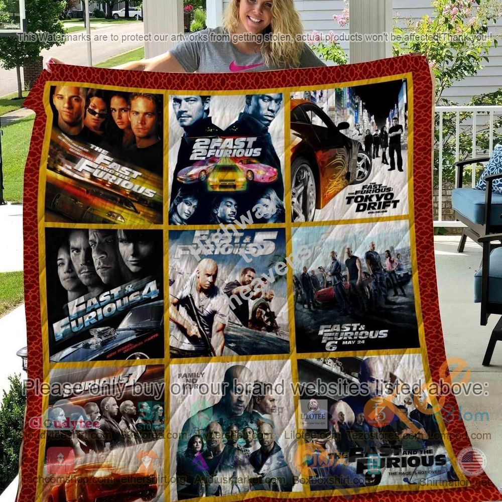 BEST Fast & Furious Series Family no more Quilt 5