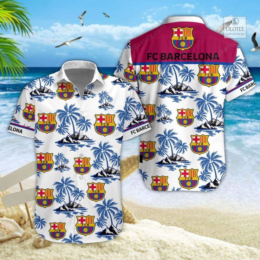 BEST FC Barcelona Hawaiian Shirt, Shorts 5