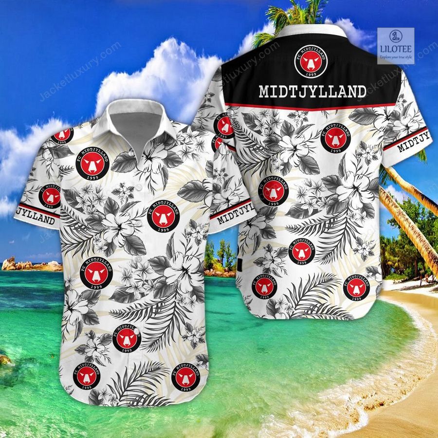 BEST FC Midtjylland Hawaiian Shirt, Shorts 5