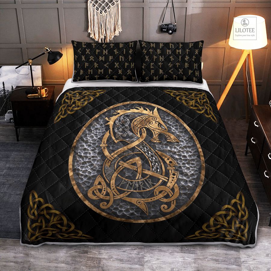 BEST Fenrir Viking Dragon Bedding Set 8