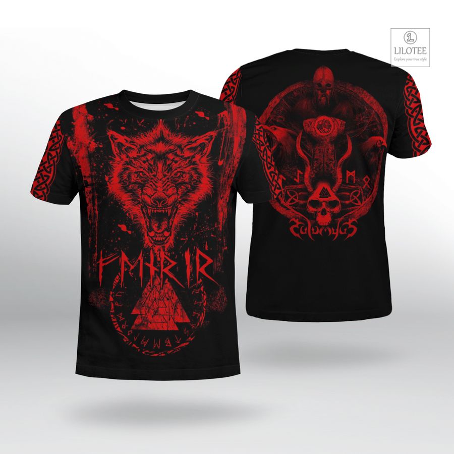 BEST Fenrir Wolf Viking T-Shirt 7