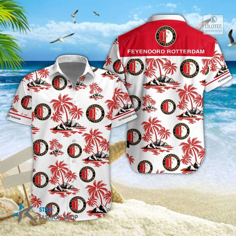 BEST Feyenoord Rotterdam Hawaiian Shirt, Short 5
