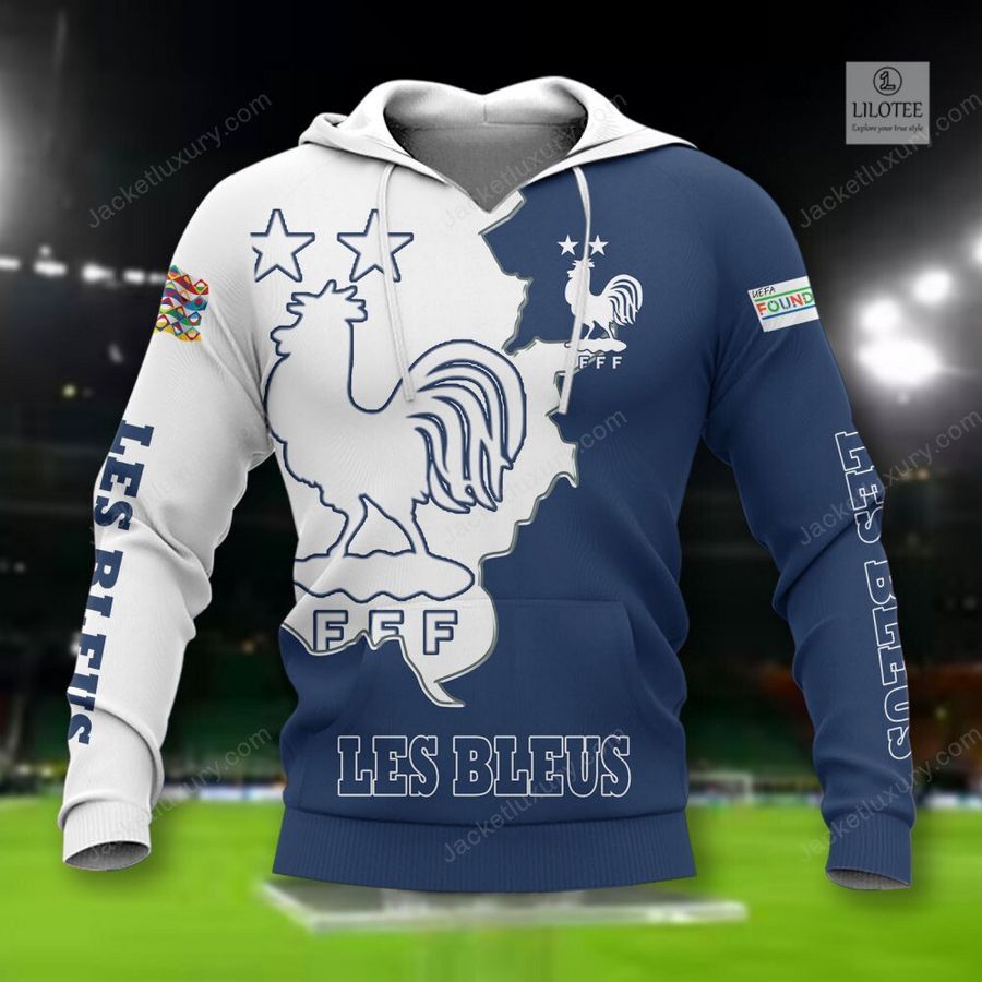 France Les Bleus national football team 3D Hoodie, Shirt 2
