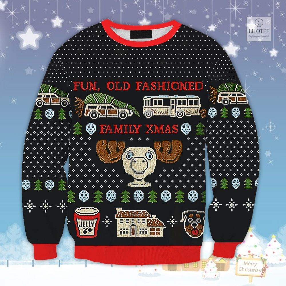 BEST Fun Old Fashioned Family Xmas Sweater and Sweatshirt 3