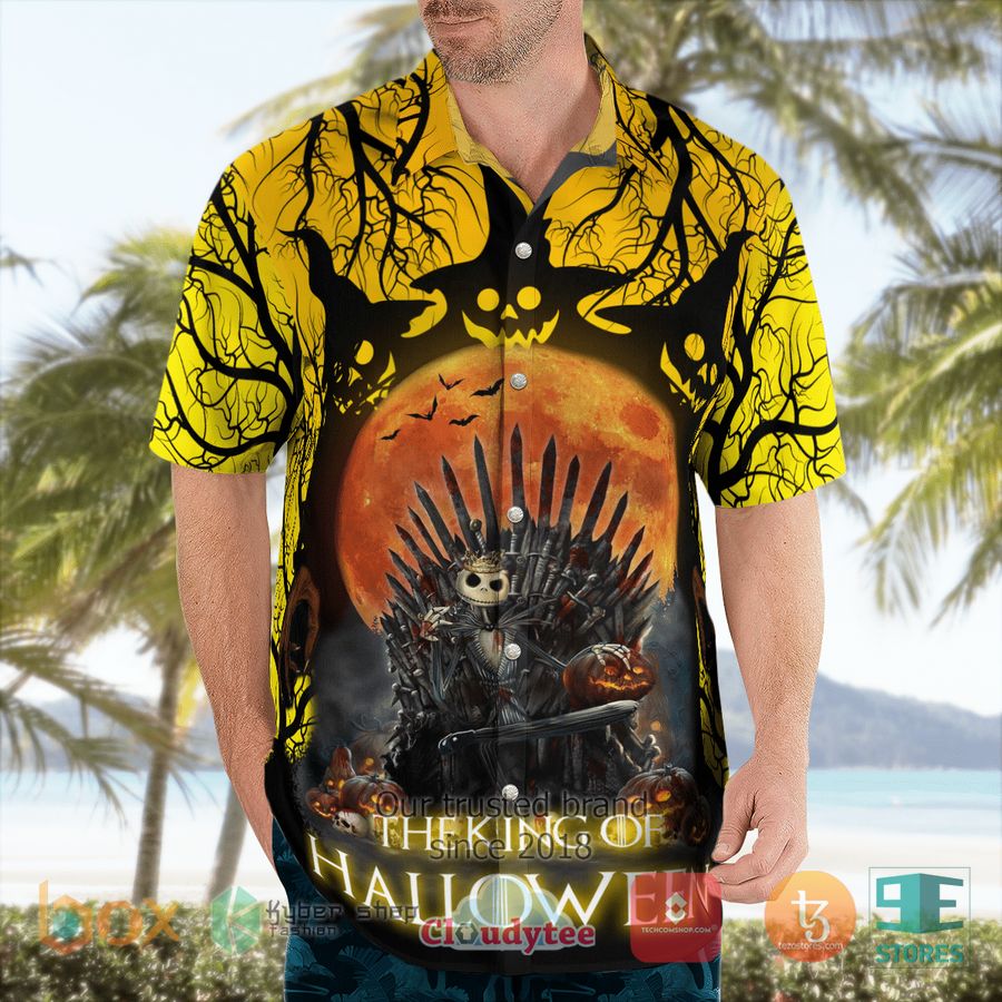 BEST Game of Thrones Jack Skellington The King Of Halloween Hawaii Shirt 6