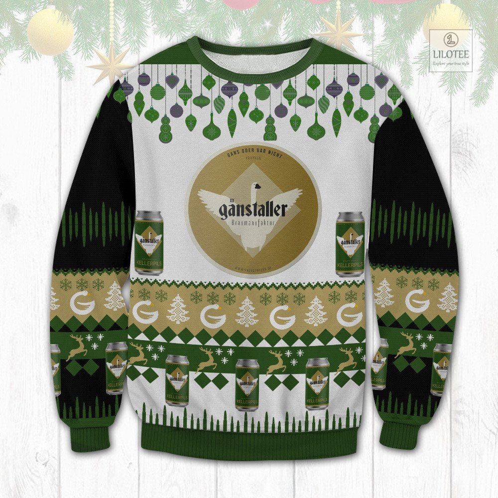 BEST Ganstaller Beer Christmas Sweater and Sweatshirt 3