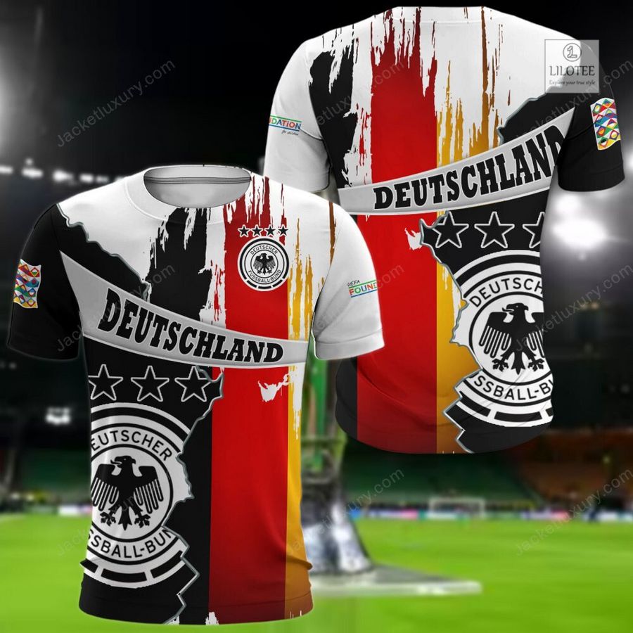 Germany national football team Black Red 3D Hoodie, Shirt 8