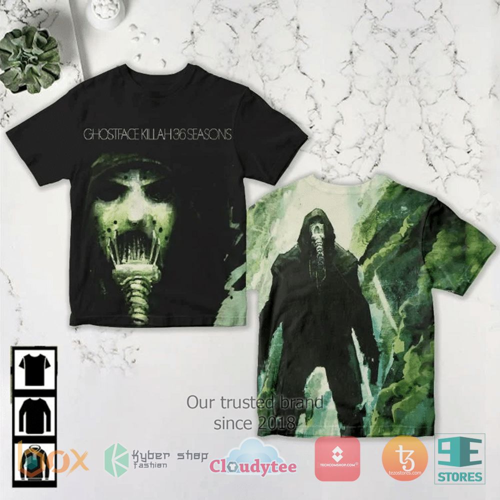 HOT Ghostface Killah 36 Seasons 3D over printed Shirt 3
