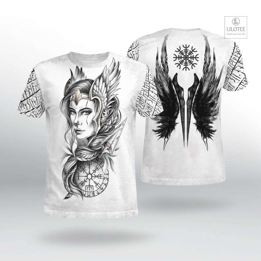 BEST Goddess Freya Vegvisir Viking T-Shirt 7
