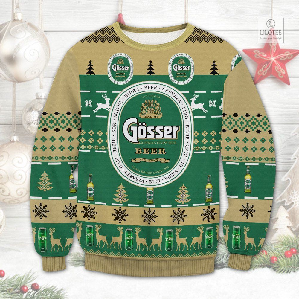 BEST Gosser Beer Christmas Sweater and Sweatshirt 2