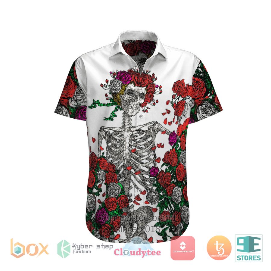 BEST Grateful Dead Skull Roses Hawaii Shirt 6