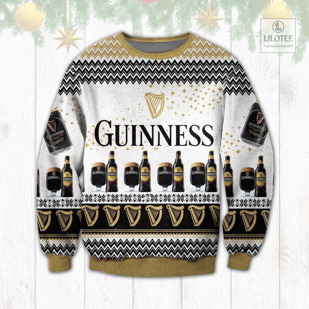 BEST Guinness Beer Black White 3D sweater, sweatshirt 3