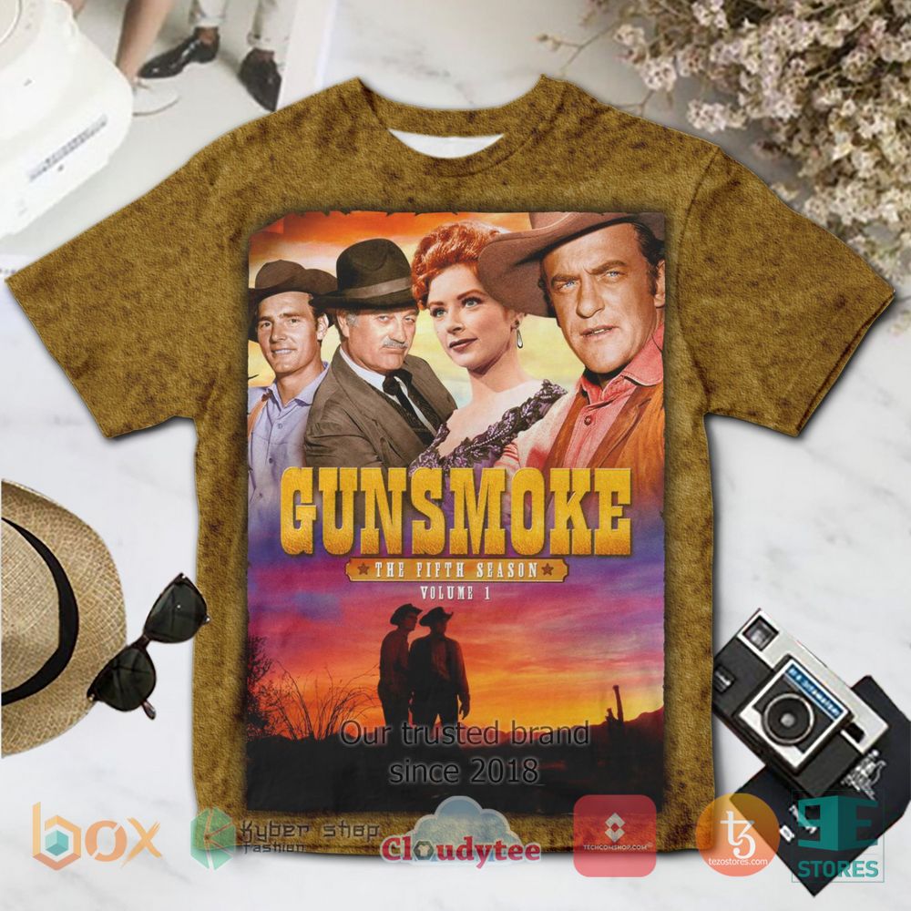 BEST Gunsmoke Fifth Season Volume One 3D T-Shirt 9