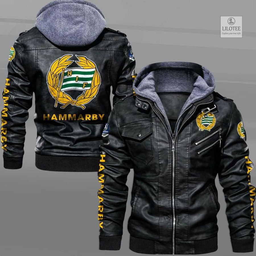 BEST Hammarby Fotboll Leather Jacket 4