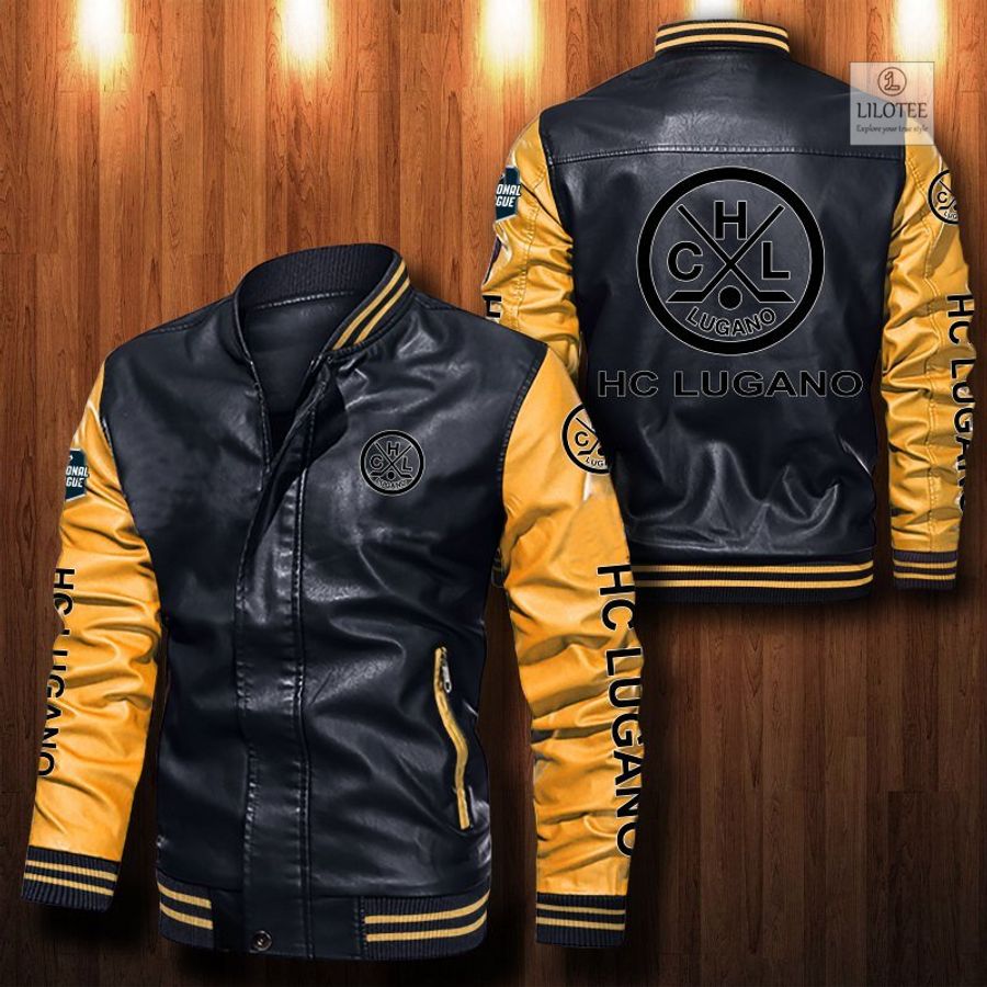 HC Lugano Bomber Leather Jacket 11