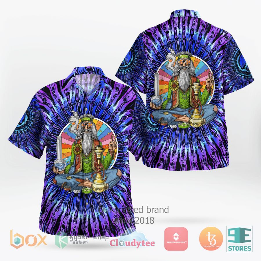 BEST Hippie Grandfather Purple Hawaii Shirt 9