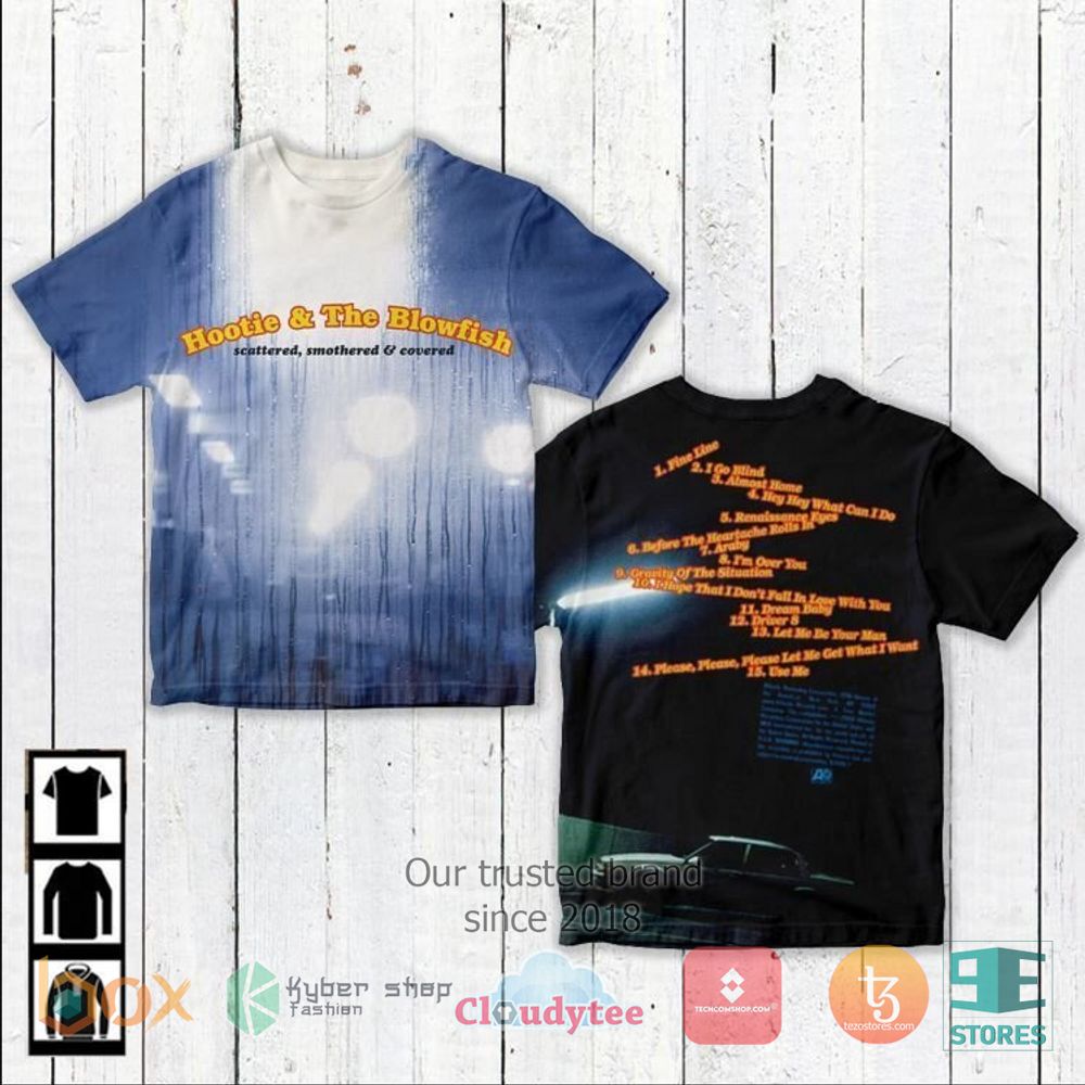 HOT Hootie & the Blowfish Scattered, Smothered and Covered T-Shirt 3
