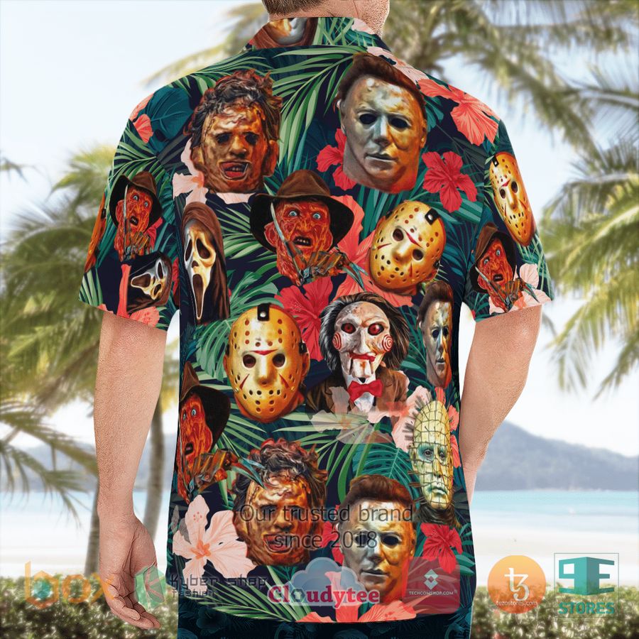 BEST Horror Character face Tropical Hawaii Shirt 4