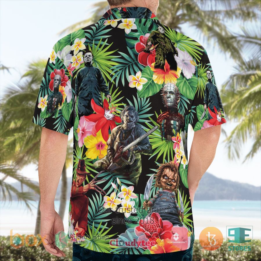 BEST Horror Characters Tropical Floral Hawaii Shirt 7