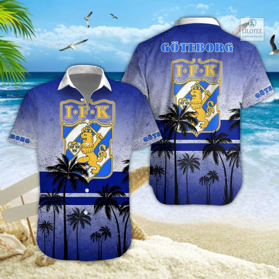BEST IFK Goteborg Blue Hawaiian shirt, short 4