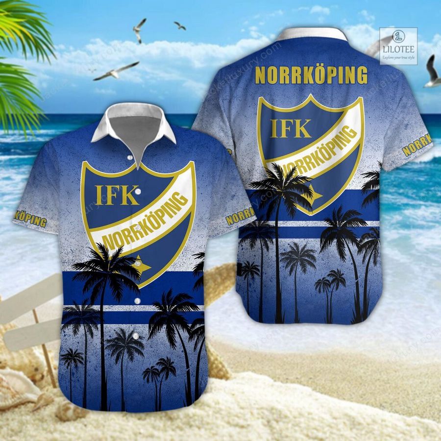 BEST IFK Norrkoping Blue Hawaiian shirt, short 5