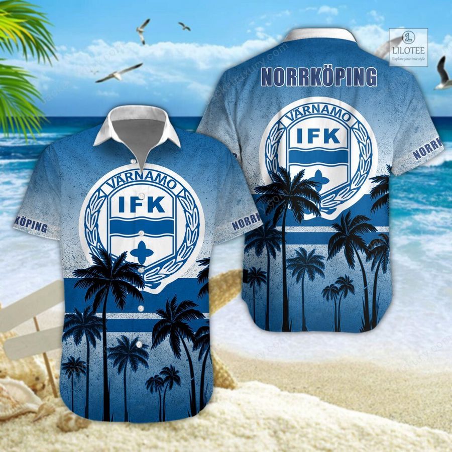 BEST IFK Varnamo Blue Hawaiian shirt, short 4