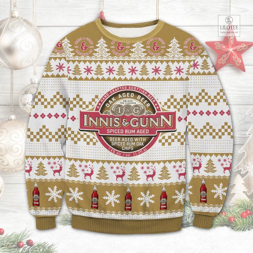 BEST Innis & Gunn Spiced and Rum Aged Christmas Sweater and Sweatshirt 2