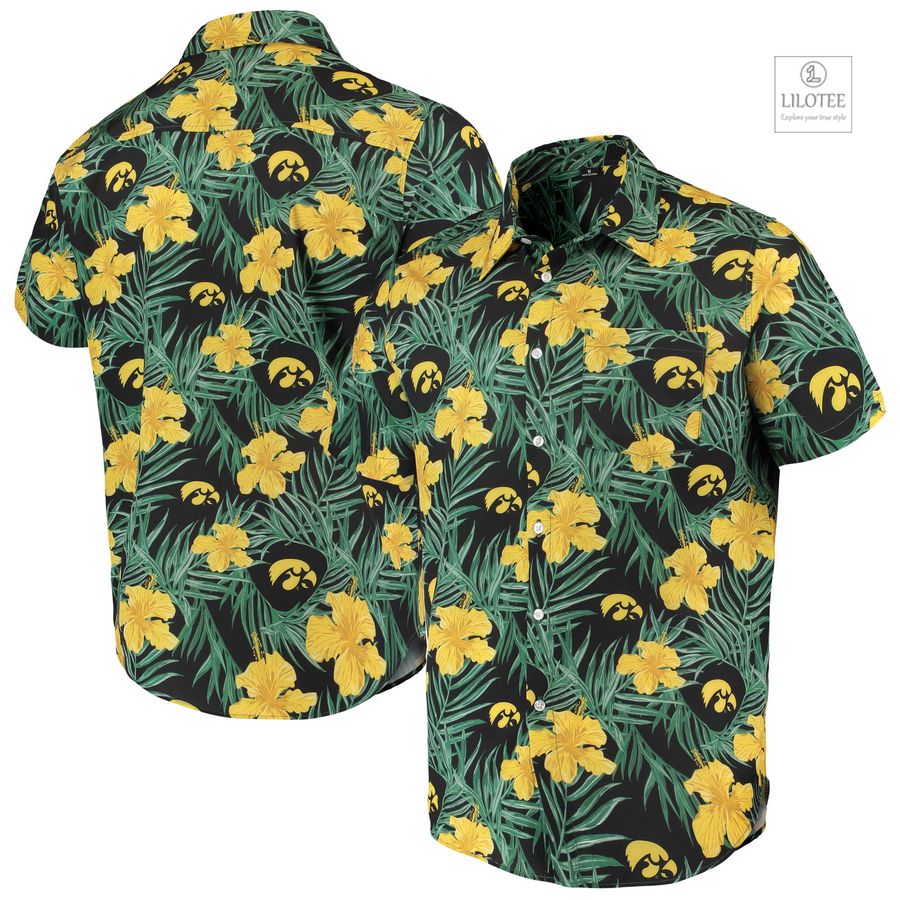 BEST Iowa Hawkeyes Floral Gold Hawaiian Shirt 6