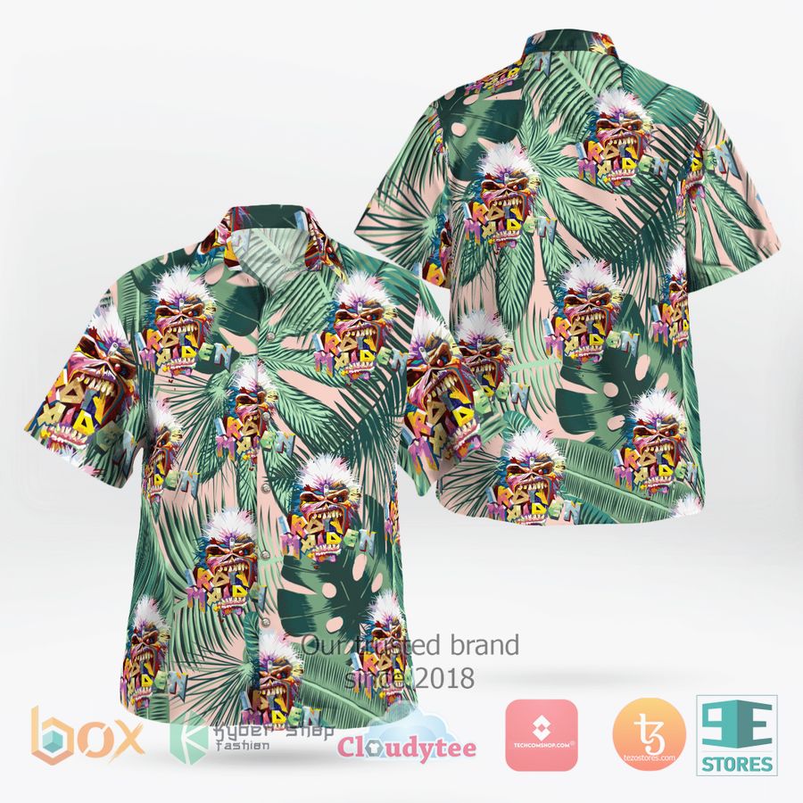 BEST Iron Maiden Art Tropical Hawaii Shirt 7