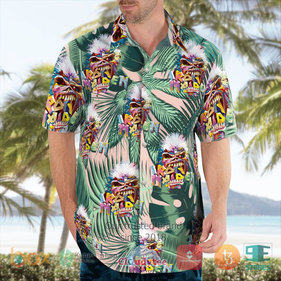 BEST Iron Maiden Art Tropical Hawaii Shirt 6