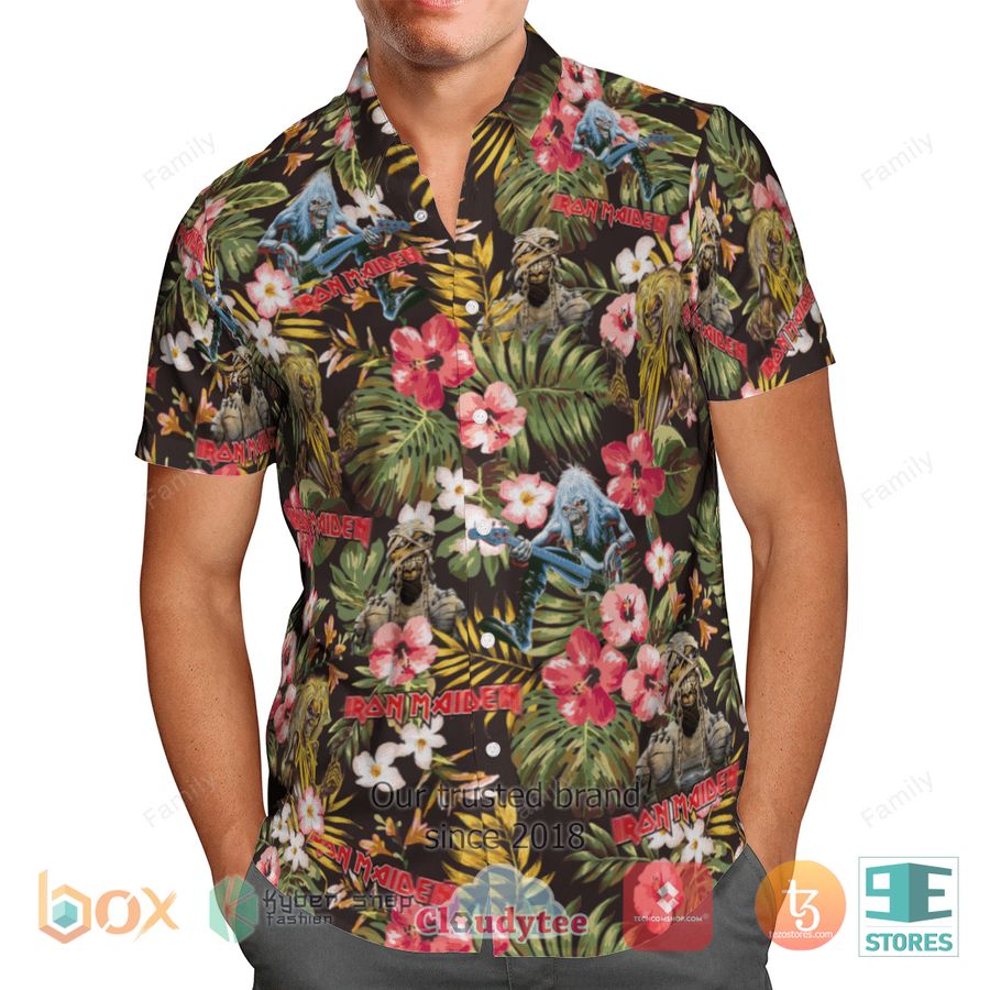 BEST Iron Maiden Hibiscus Tropical Hawaii Shirt 12