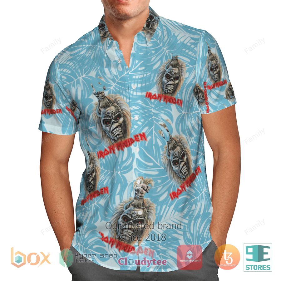 BEST Iron Maiden Monstera Deliciosa Tropical Hawaii Shirt 4