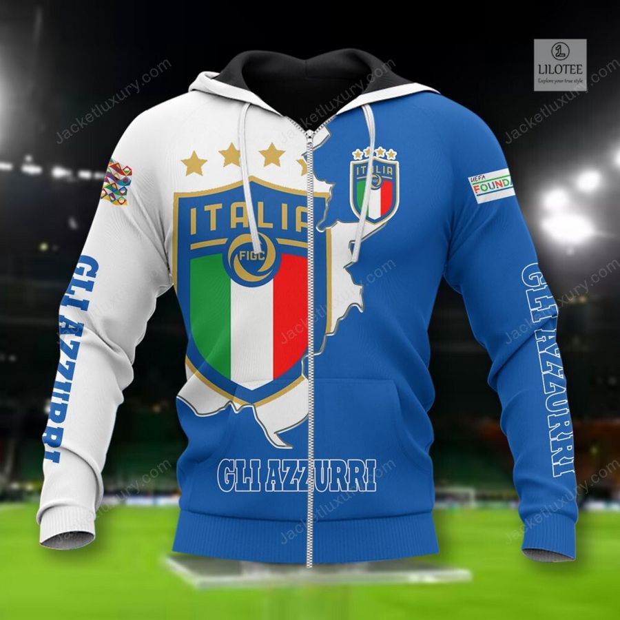 Italy Gli Azzurri national football team 3D Hoodie, Shirt 4